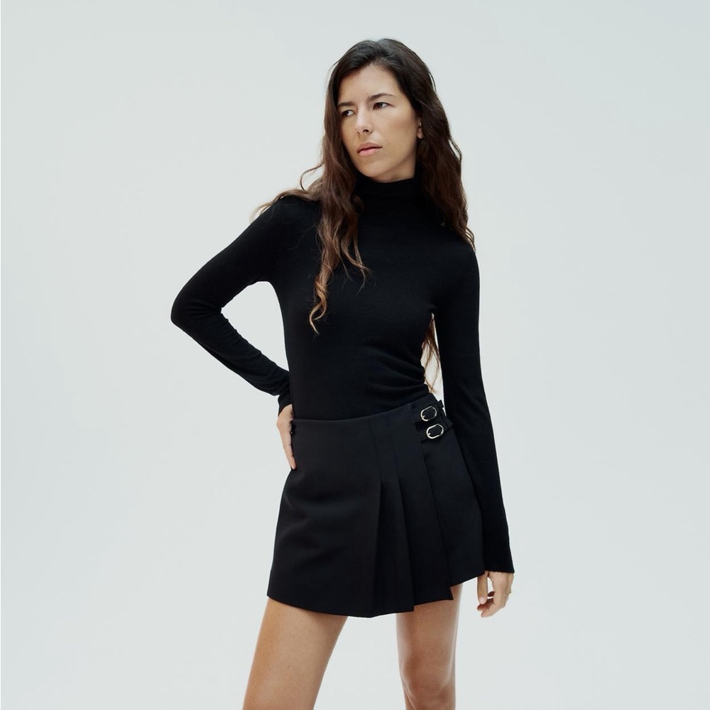 ZARA Side Buckle Skort